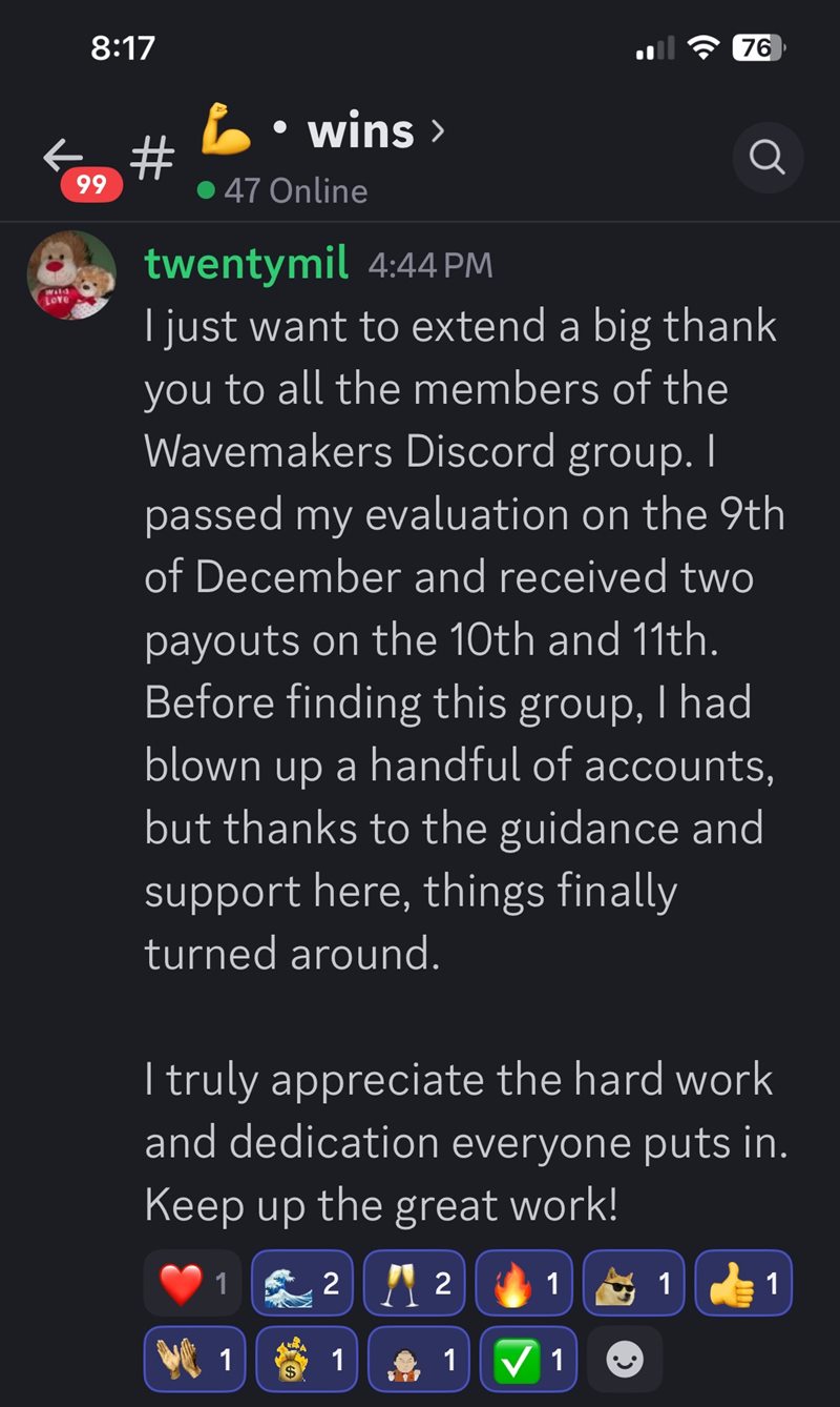 Member testimonial